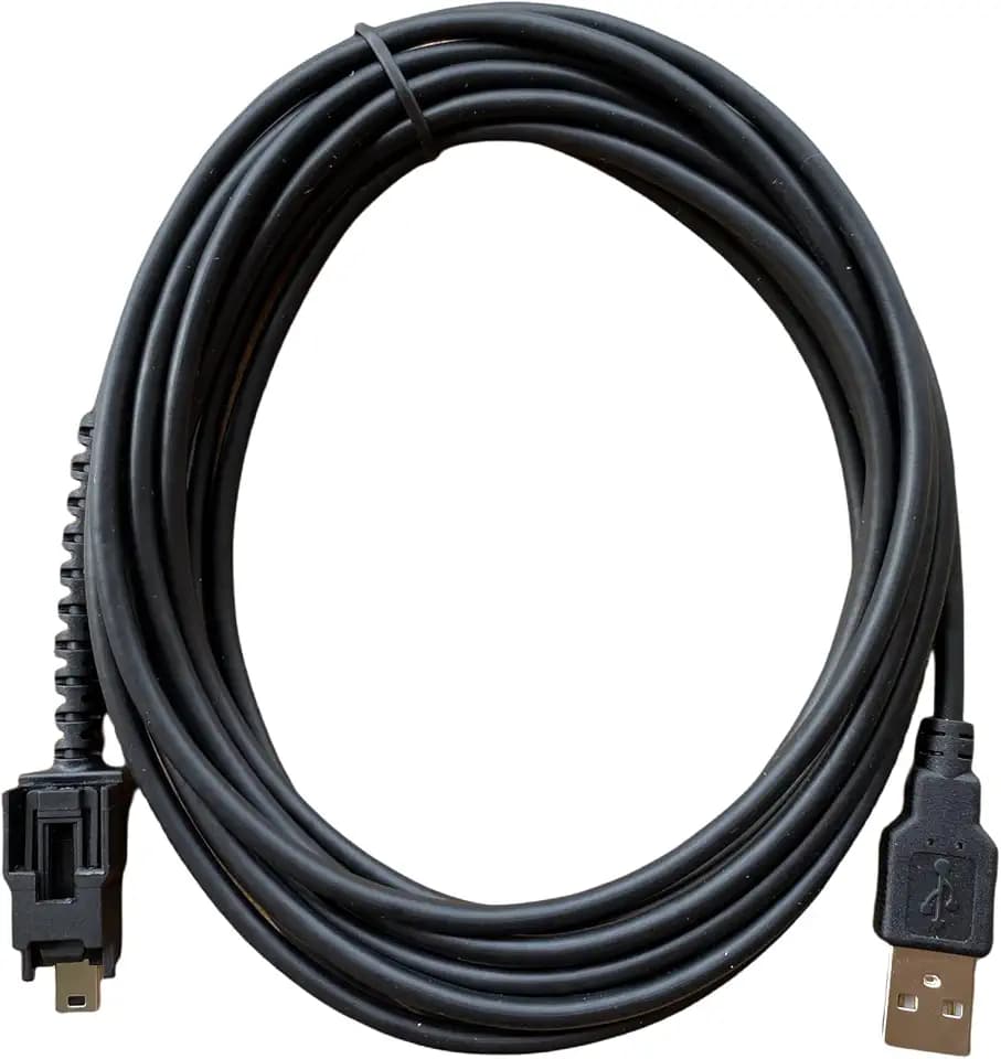MPS-404032 Latching USB Data Cable Compatible for Nexiq USB Link 2 3 for Cummins Inline 7 Diagnostic Tool, for Heavy Duty Truck Diesel Engine, 13 FT