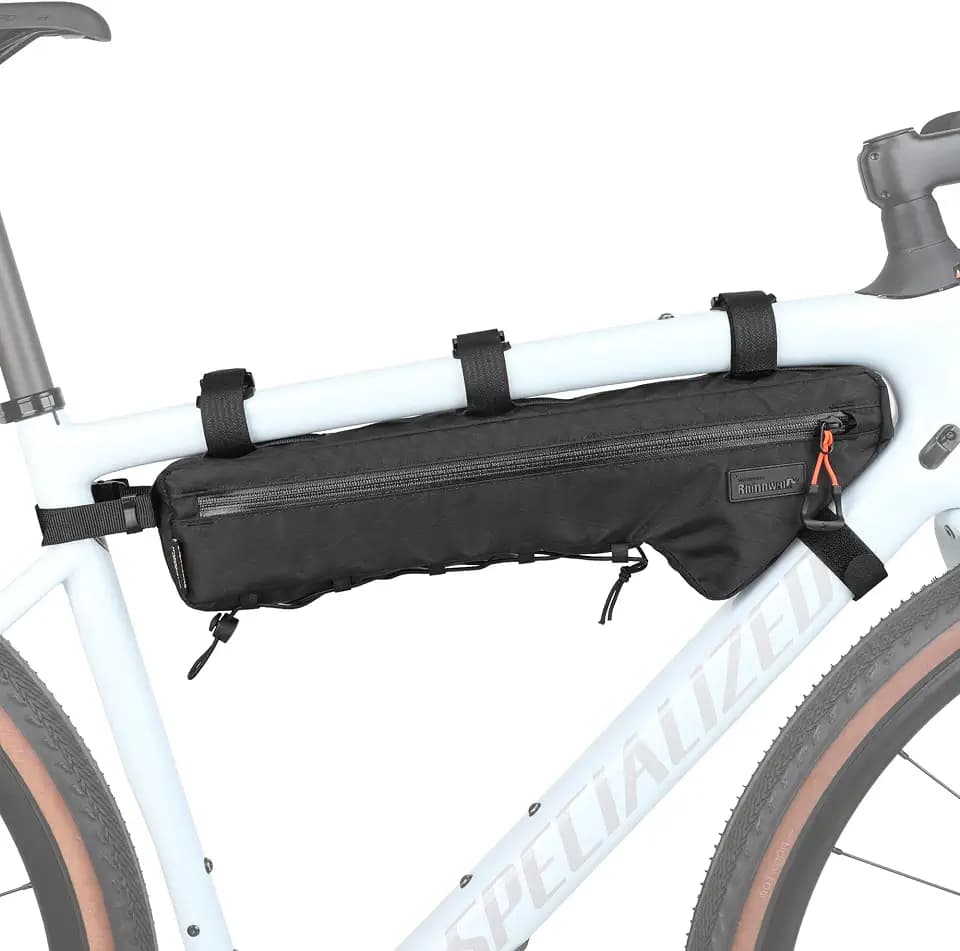 Rhinowalk Fahrradtasche, Fahrradrahmentasche, wasserdichte Fahrrad-Dreieckstasche, Fahrradtasche unter dem Schlauch, professionelles Fahrradzubehör 2,4L (L)