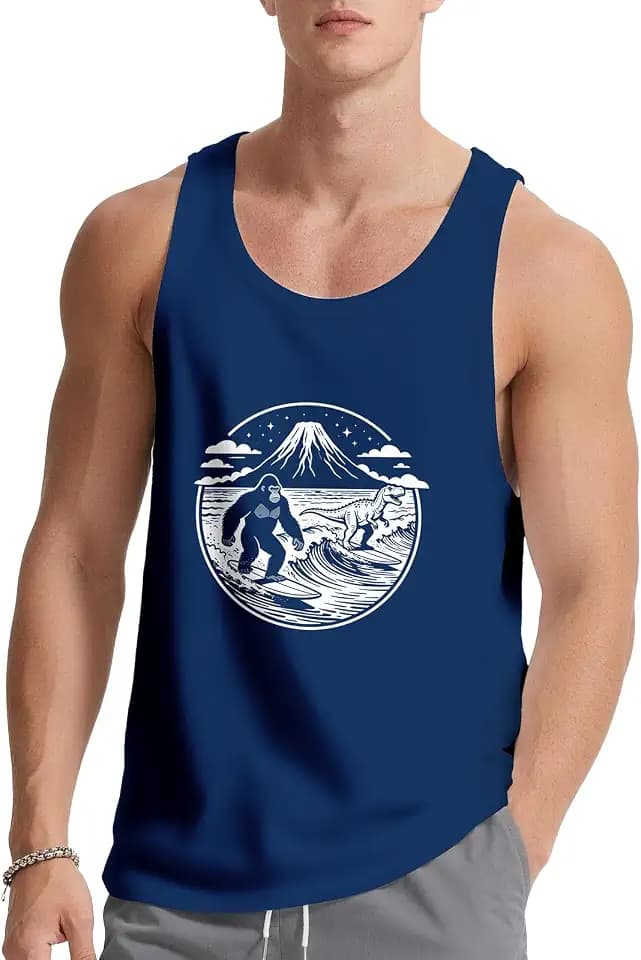 SANKILL Mens Tank Top Graphic Tank Tops for Men Summer Casual Workout Gym Muscle Men’s Tank Tops 4th of July Beach