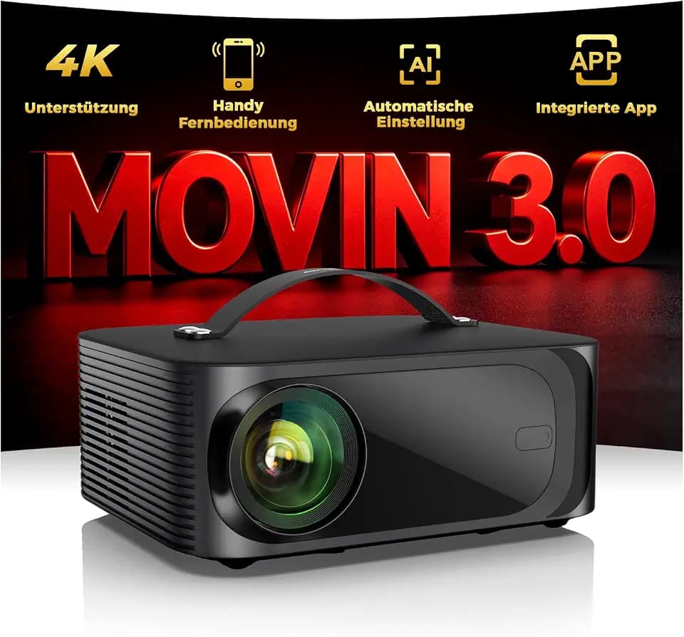 ONOAYO Beamer-4K Movin 3.0 1800 ANSI HDR10 Kompatibel mit Netflix projektor