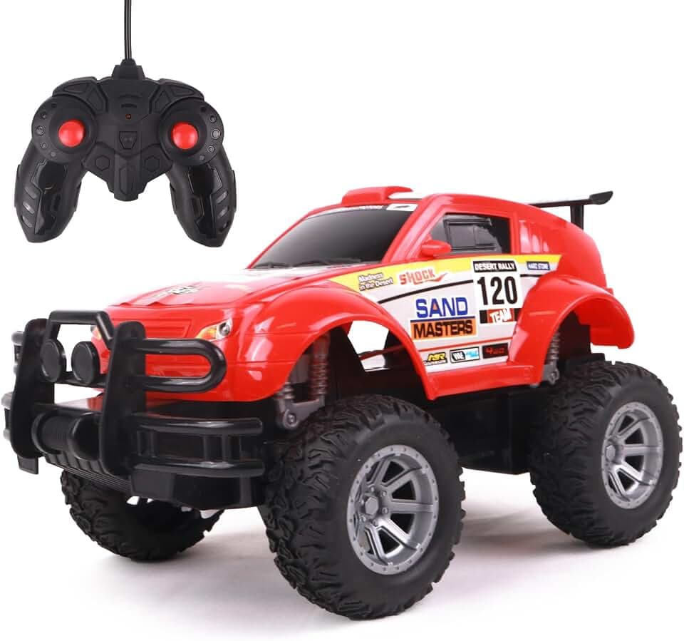 TURBO CHALLENGE - Off Road Mitsubishi - Off Road - 093331 - Ferngesteuertes Auto - Rot - 1/18 - Batterien nicht enthalten - Kunststoff - Kinderspielzeug - Geschenk - Ab 6 Jahren
