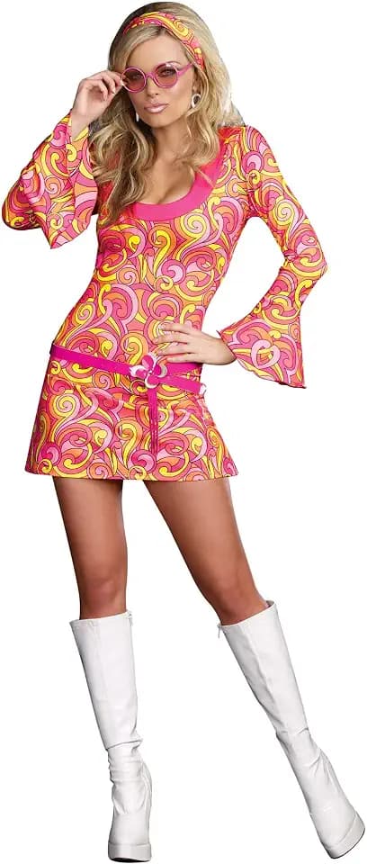 Dreamgirl Go Go Gorgeous Costume, Multi, X-Large