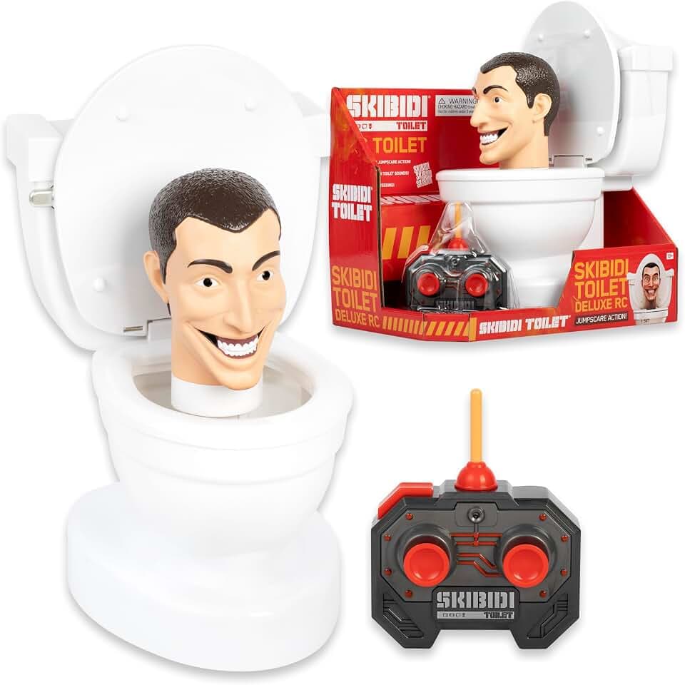 Skibidi Toilet Deluxe Toilet RC, YouTube Animation Sensation, Remote Control, Action Figure, Officially Licensed Skibidi Toilet Merch
