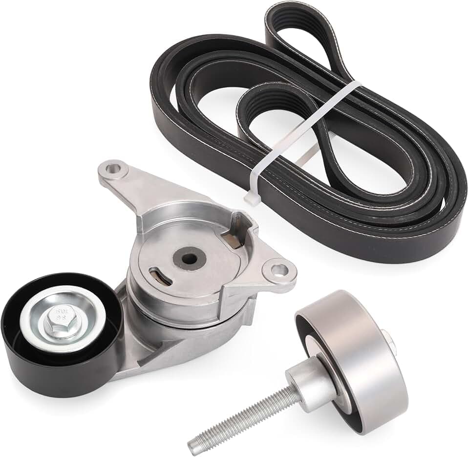 Belt Tensioner Serpentine Belt Idler Pulley Kit for GMC Acadia 2007-2012