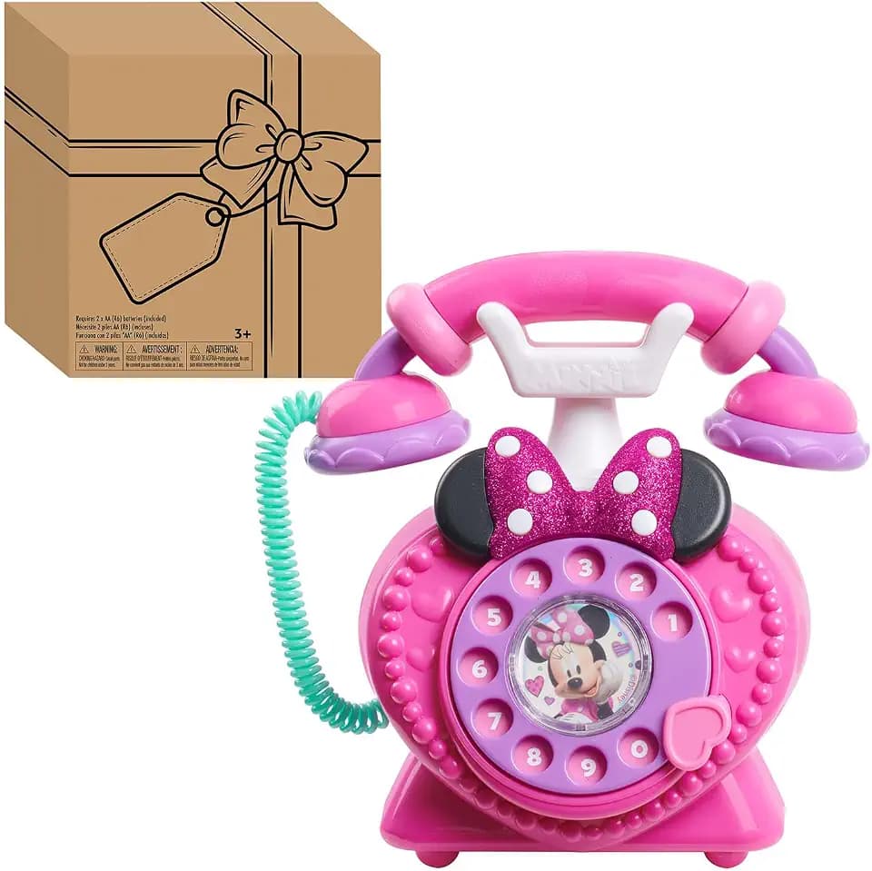 Disney Junior Minnie Mouse Ring Me Rotary Pretend Play Phone