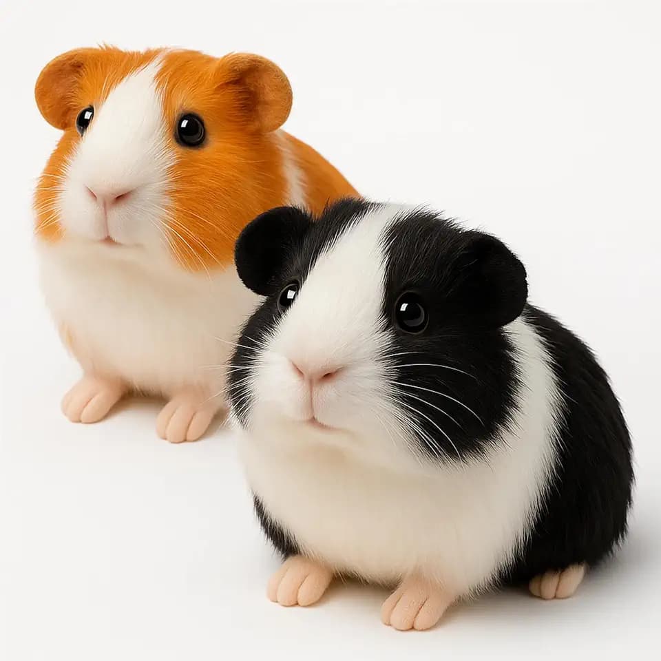 redaica 2pc Guinea Pig Stuffed Animals - 7.9inch Plush Toys