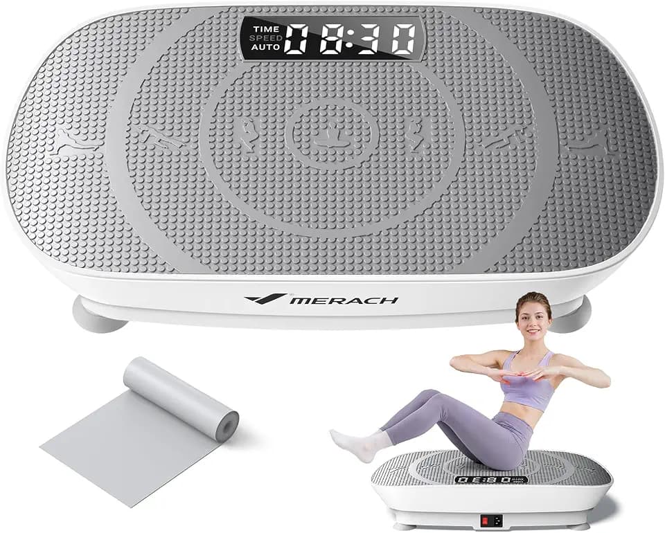 MERACH CV30 Pro Curved Vibration Plate Exercise Machine, Powerful & Quiet