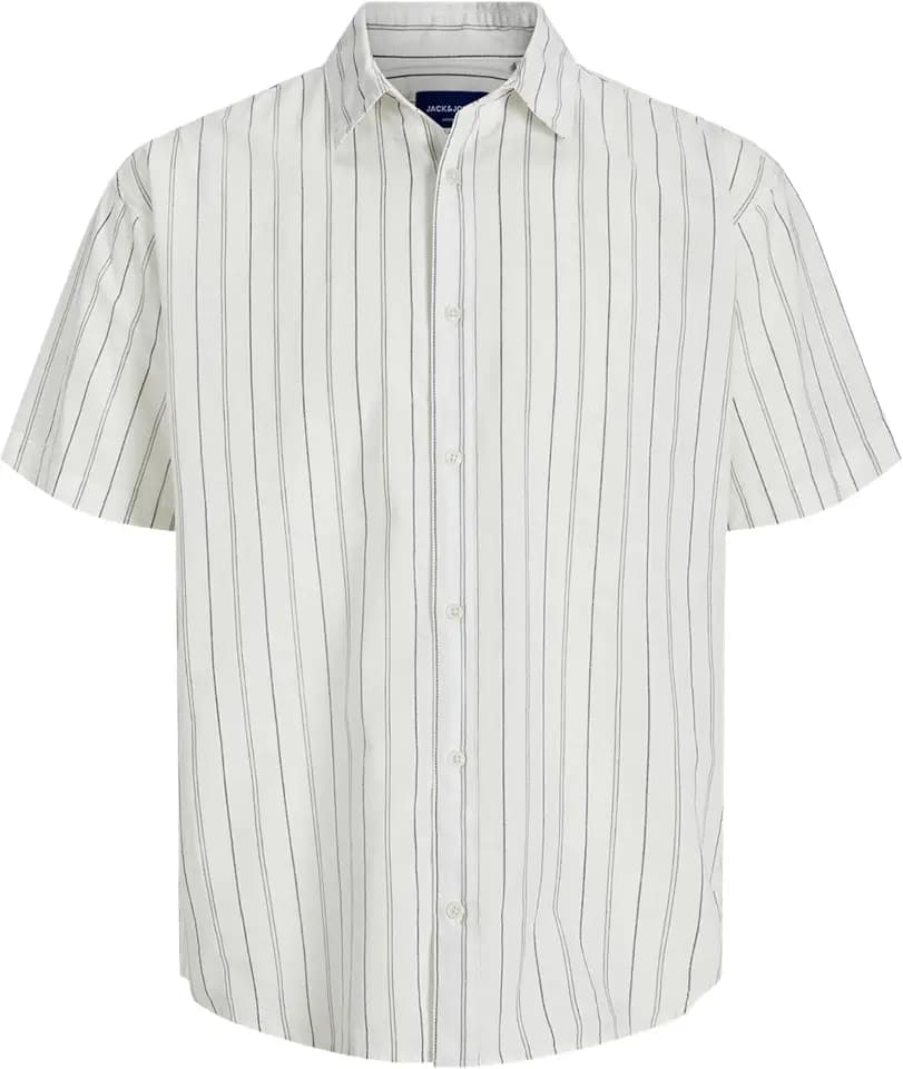 JACK & JONES Herren Jorjoshua Canggu Stripe Shirt Ss