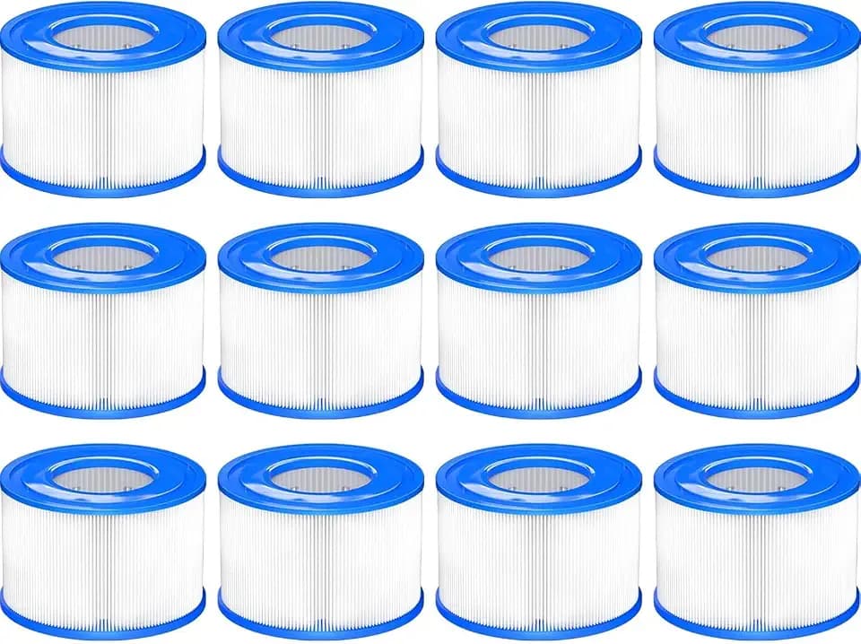 Typ S1 Filter kompatibel mit Intex PureSpa, Whirlpoolfilter für Spa 29001E, Easy Set Poolfilterkartuschen für Whirlpools und Badewannen, 12er-Pack