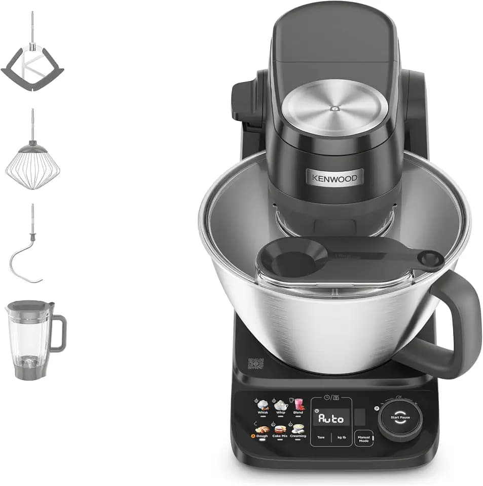 Kenwood Smart-Touch - Küchenmaschine mit 6 Voreinstellungen, 1000W, Schwarz
