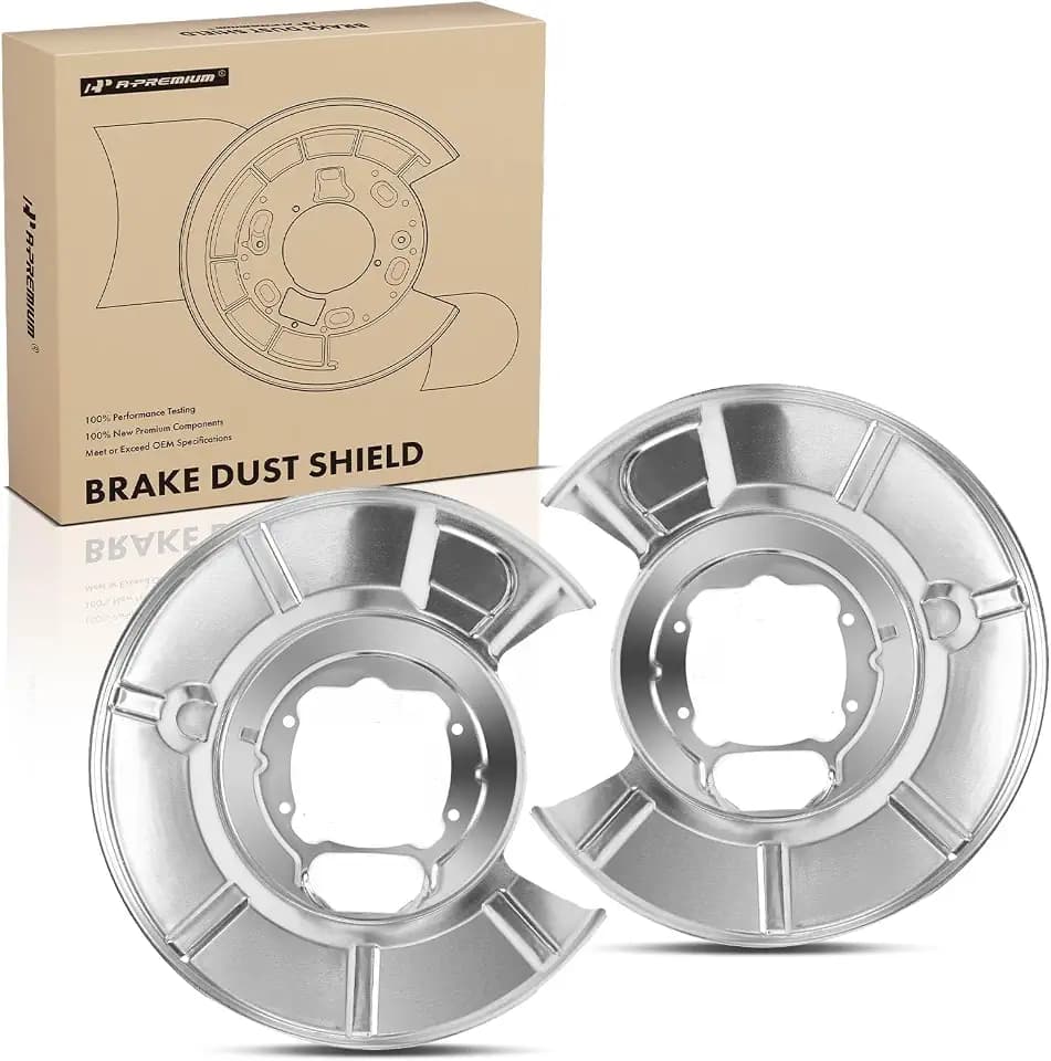 A-Premium Rear Side Brake Dust Shield Compatible with BMW Models