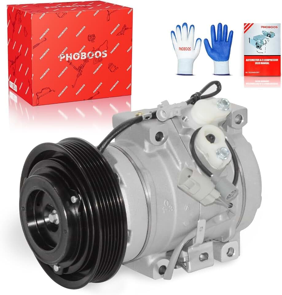PHOBOOS A/C Compressor with Clutch Compatible with Toyota & Lexus