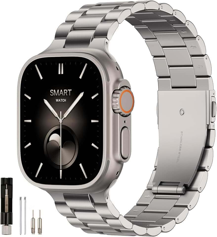 Metall Apple Watch Armband für 42mm(Series 3/2/1) 44mm 45mm 46mm 49mm
