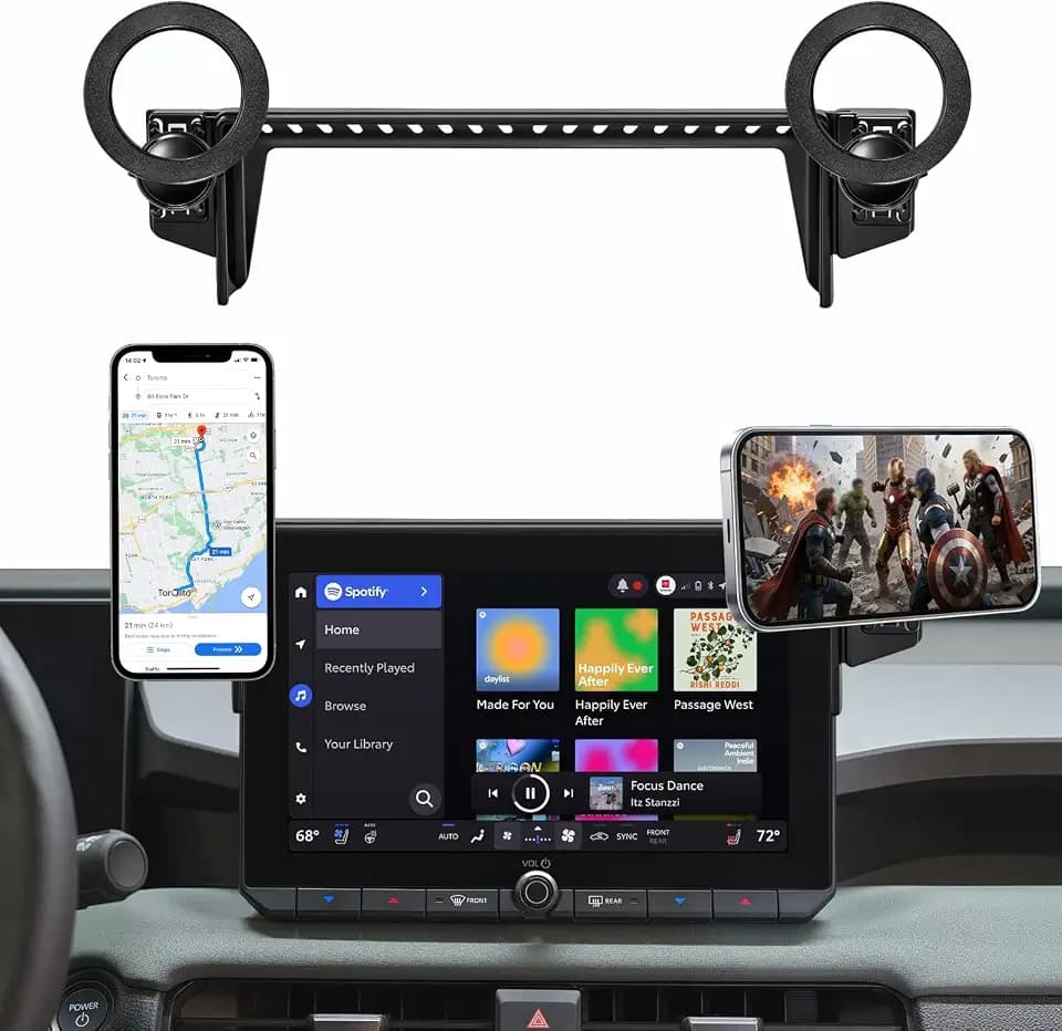 Dual-End Car Phone Holder for Toyota RAV4 2026 Accessories 10.5-Inch Screen