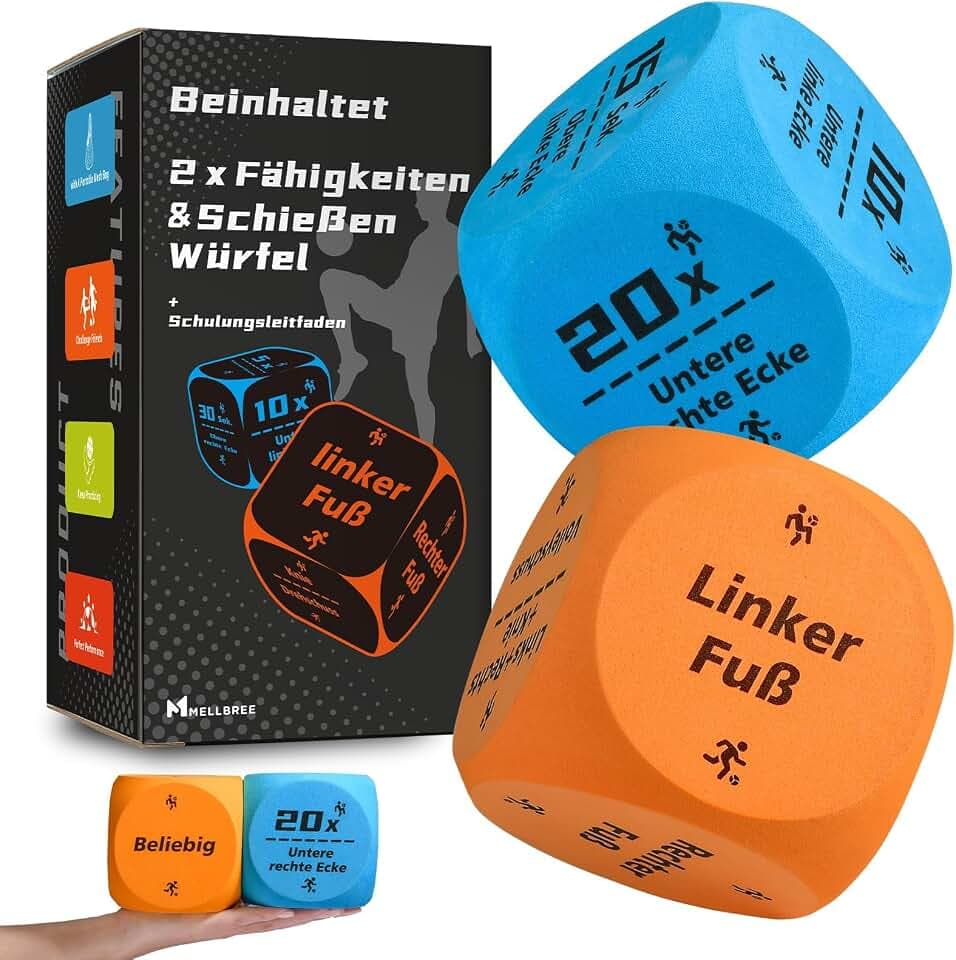 Mellbree Fussball Geschenke für Jungen & Mädchen, Fußball Trainingszubehör