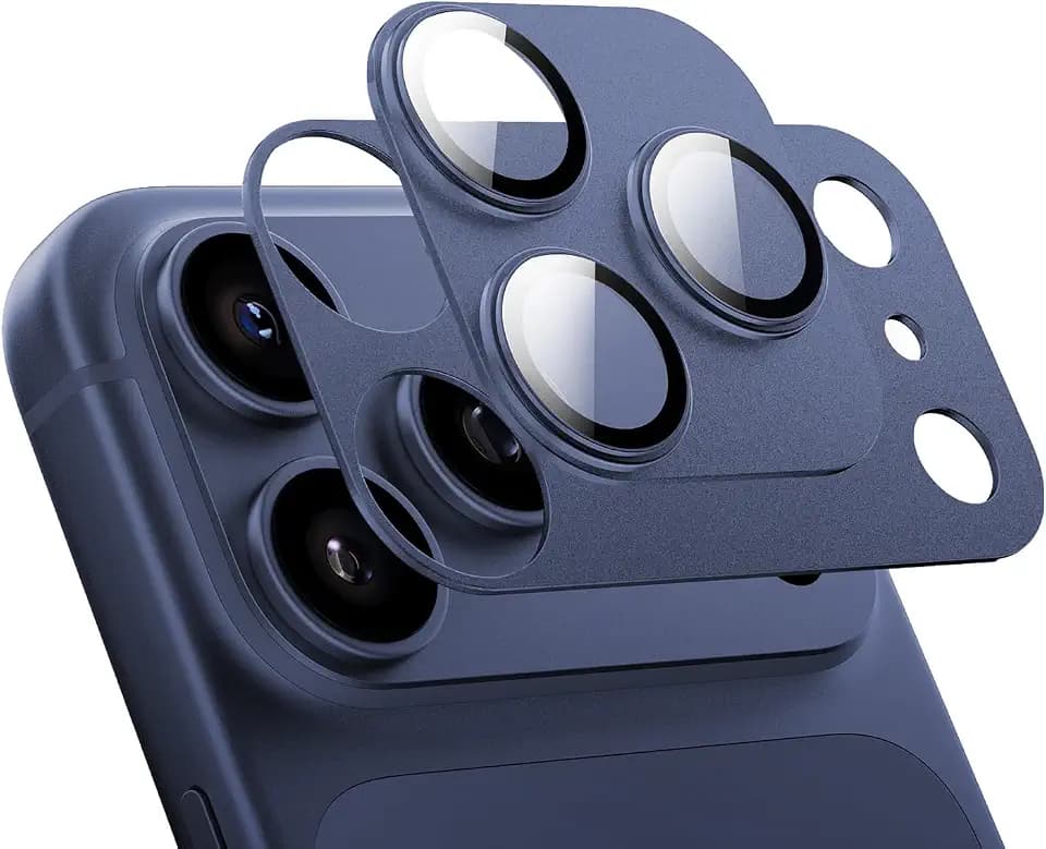 MAGIC JOHN for iPhone 17 Pro Max Magnetic Camera Lens Protector Blue