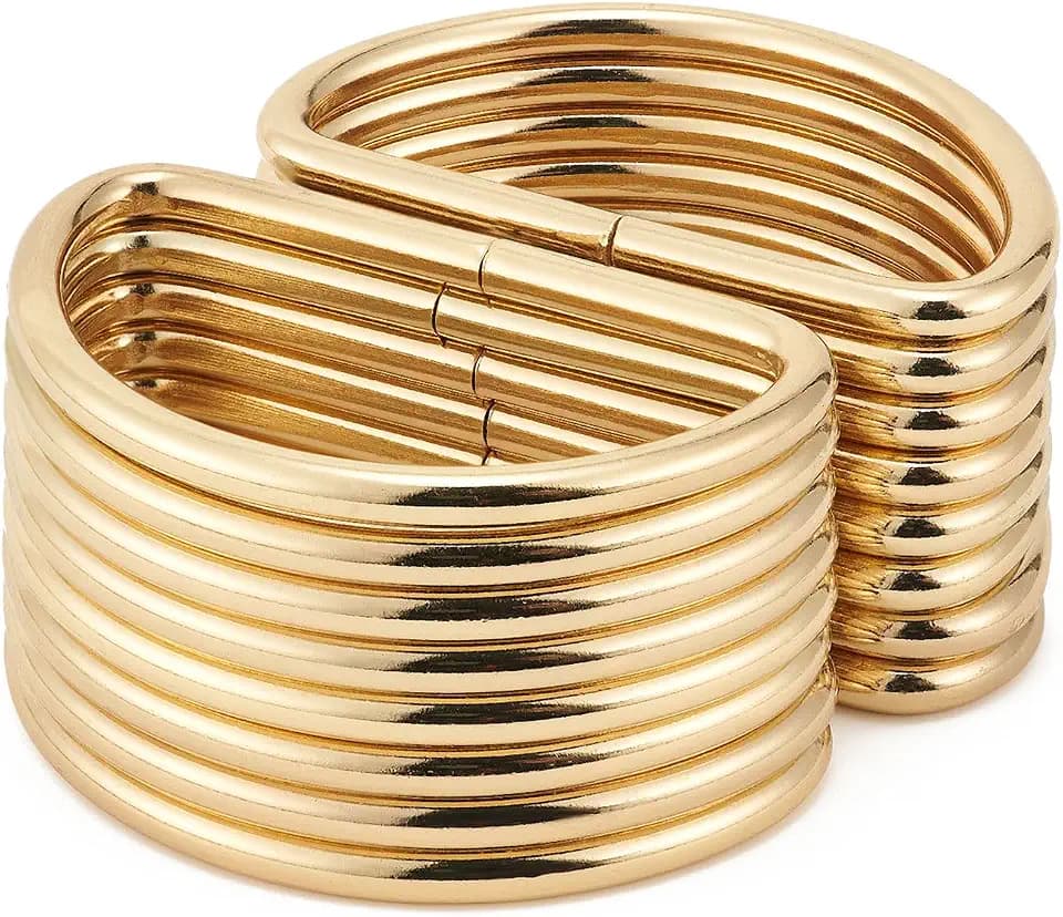 DEVPSISR 50pcs Metal D Ring Buckle for Purse Hardware Sewing Accessories Crafts Hand DIY