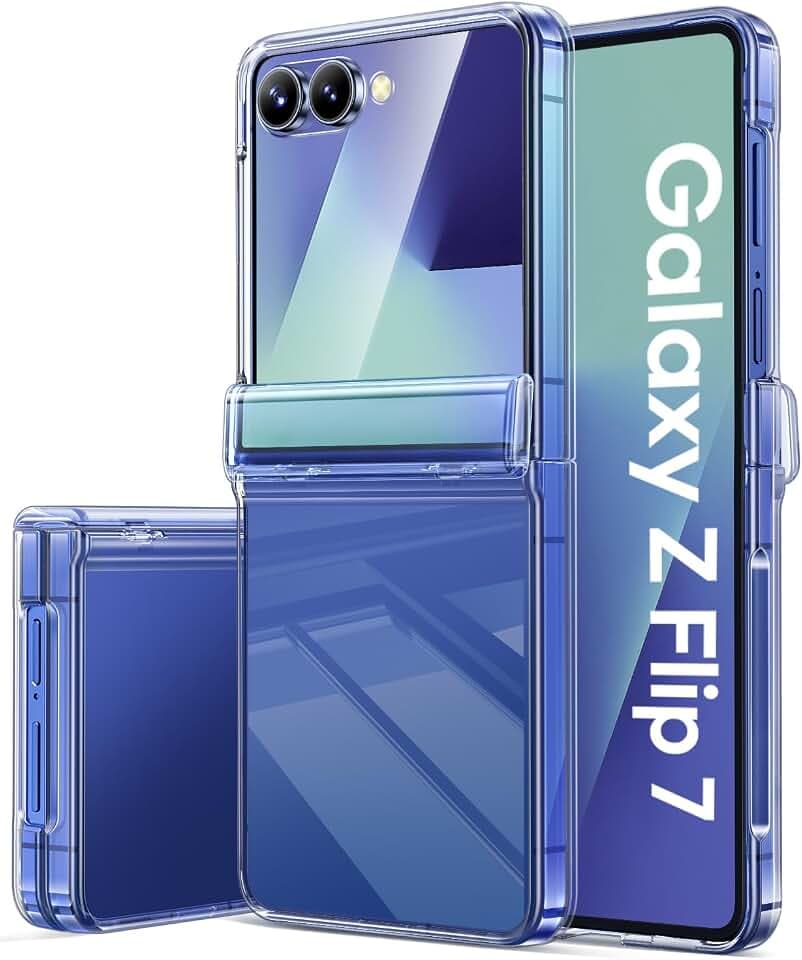 Vihibii for Samsung Galaxy Z Flip 7 Case Clear, Slim & Non-Yellowing, 2025