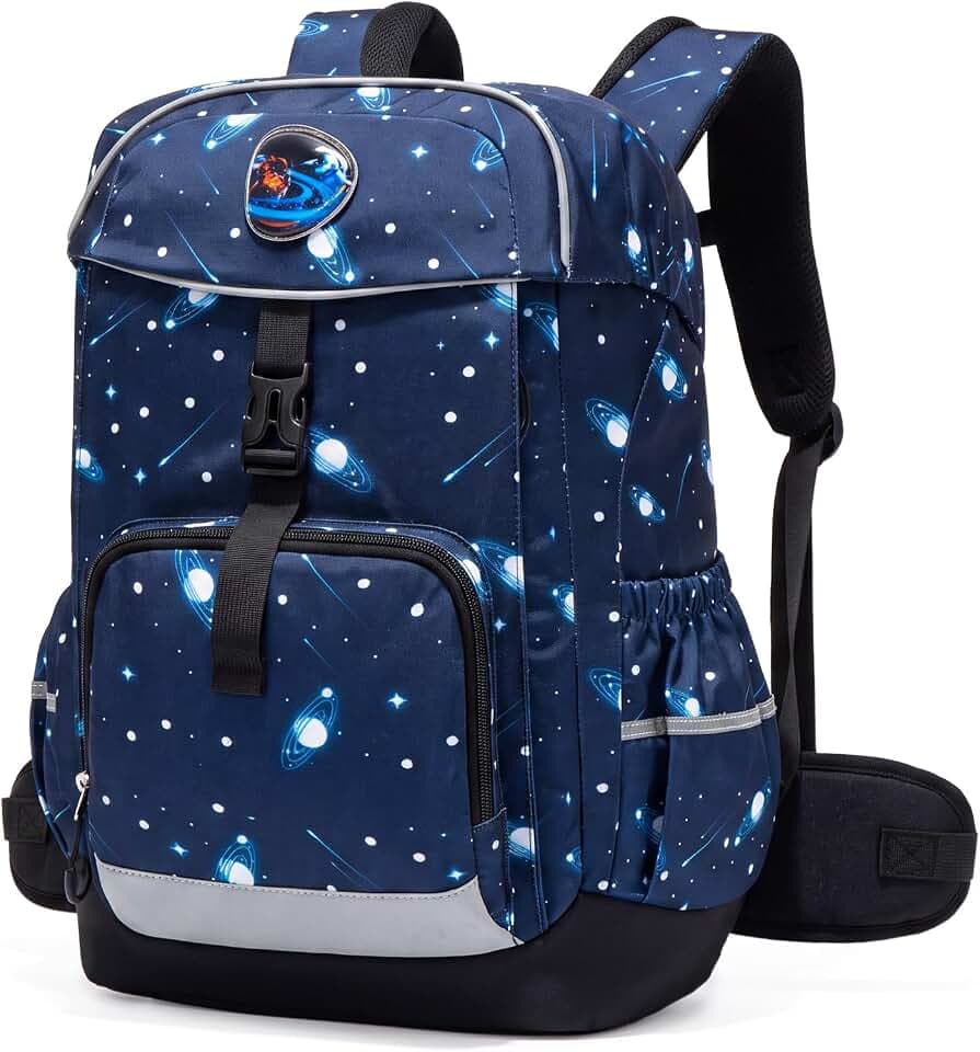 Amythe Ergo Schulrucksack Jungen 1.- 5. Klasse mit Abnehmbarer Gürtel