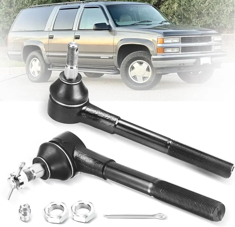 2pc ES2836RL Front Outer Tie Rod End Compatible with Chevy Blazer Express 1500 2500 3500 C1500 C2500 Suburban Tahoe, GMC Savana Yukon K1500 K2500,Escalade