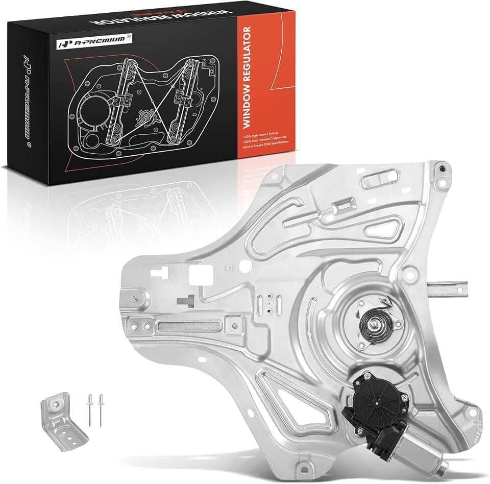 A-Premium Front Driver Side Power Window Regulator with Motor (2-Pin)