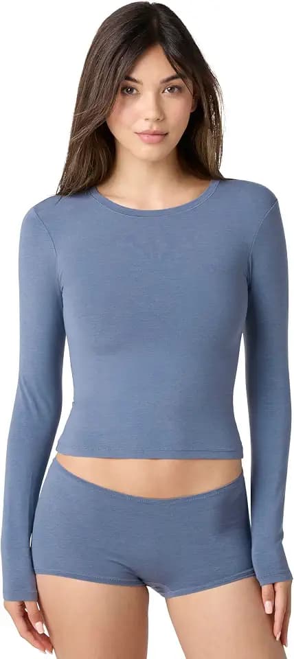 Florence by Mills Women's Softie Cotton Crop Top