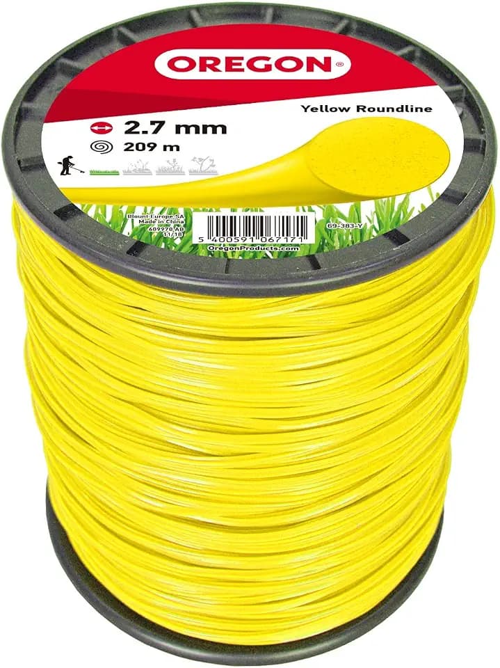 Oregon Runder Mähfaden 2,7mm, Gelb, 2,7 mm x 209 m (69-383-Y)