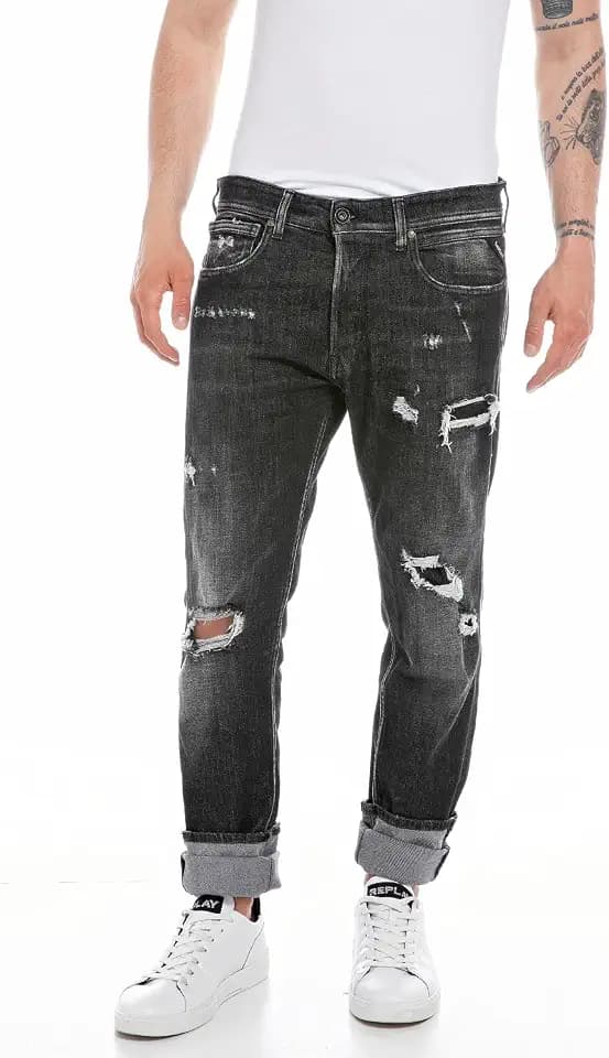 Replay Herren Jeans Grover Straight-Fit Bio