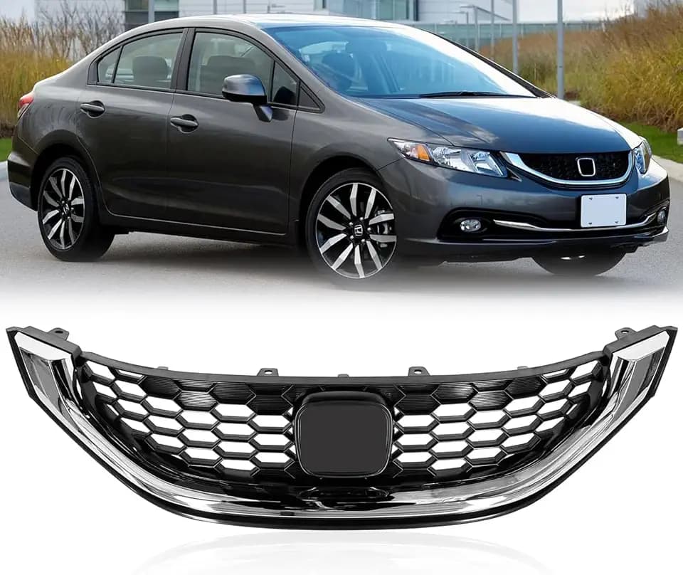 Front Grille For Honda Civic 4 Door Sedan 2013 2014 2015