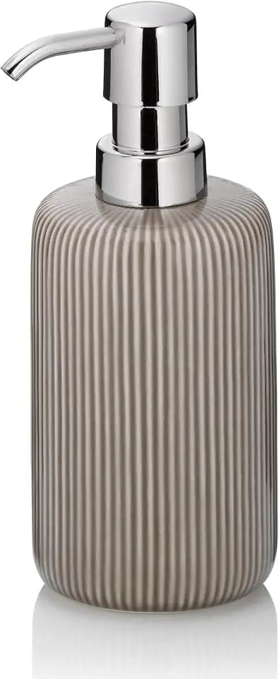 kela Seifenspender, 350ml, AVA, Keramik, Glänzend, grau