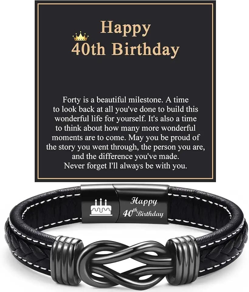 Happy 13th-80th Birthday Bracelet Gifts for Boys Him Men