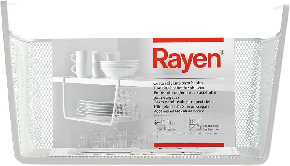 Rayen | Blumenampel für Regale | Multifunktional | Einfache Installation | Maße: 30x15x25 cm