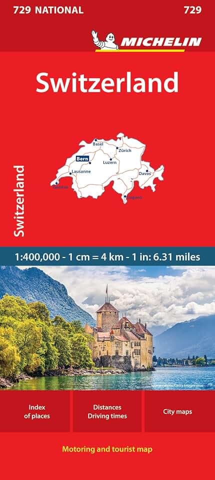 Michelin Switzerland Map 729 (Mapas National Michelin)