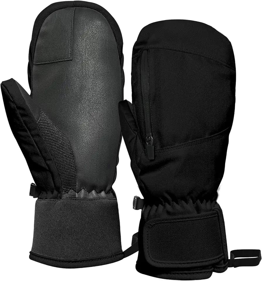 Bseical Handschuhe Herren Winter Wasserdicht, Winterhandschuhe Damen, Skihandschuhe Damen Warm Fäustlinge, Handschuhe Herren Touchscreen, Snowboard Handschuh Herren, Ski Handschuhe Herren Wasserdicht