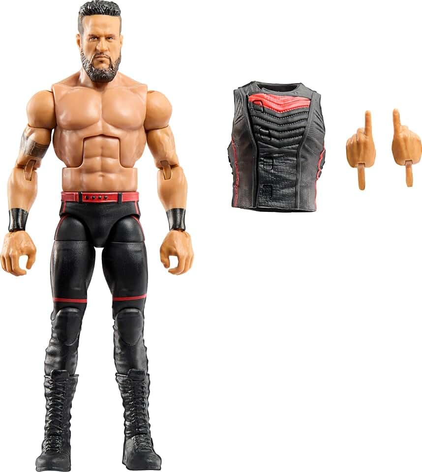 Mattel WWE Elite-Actionfigur & Zubehör, Serie #118, 15,2 cm großes Sammlerstück Tama Tonga mit 25 Gelenkpunkten & austauschbaren Händen