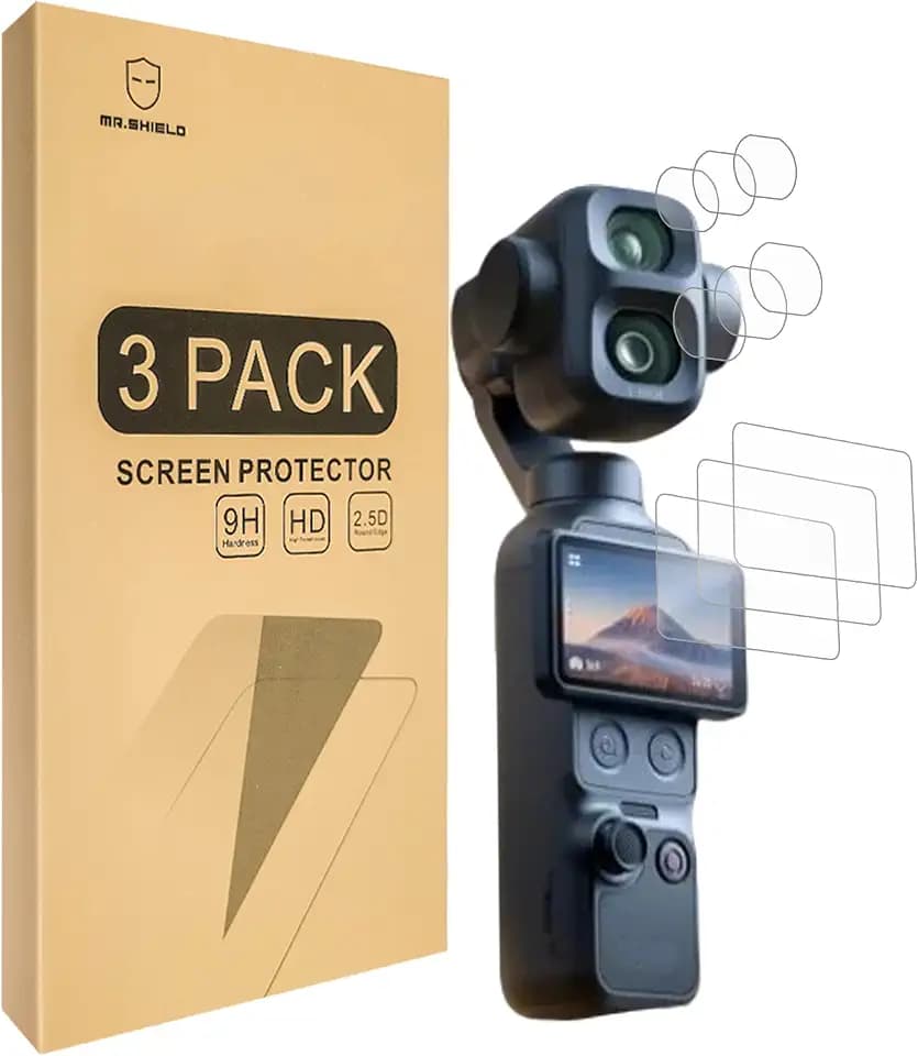 Mr.Shield 3+3 Pack Tempered Glass Screen Protector for DJI Osmo Pocket 4P