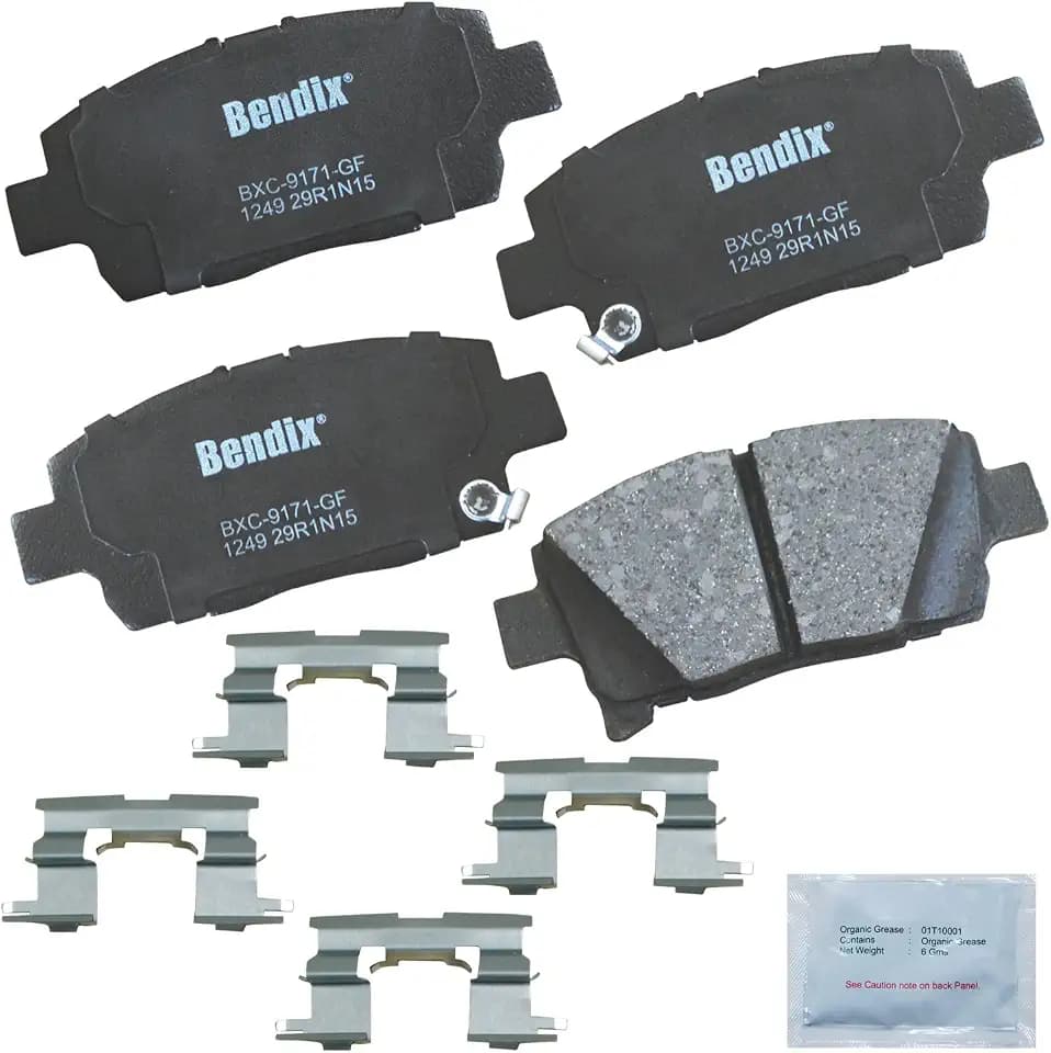 Bendix Priority1 CFC1249 Ceramic Front Brake Pads for Scion xA 2006-2005, xB 2006-2005