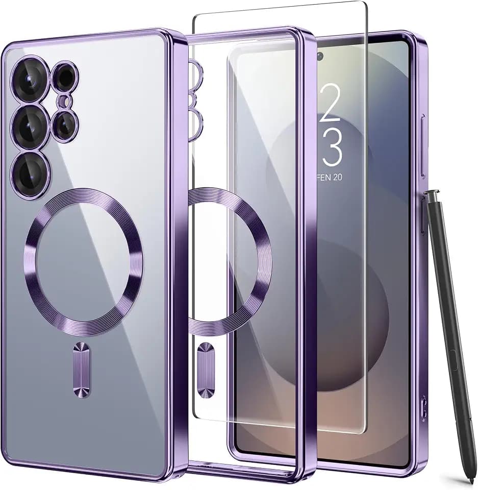 GolbinBox Magnetic for Samsung Galaxy S25 Ultra Case with Screen Protector