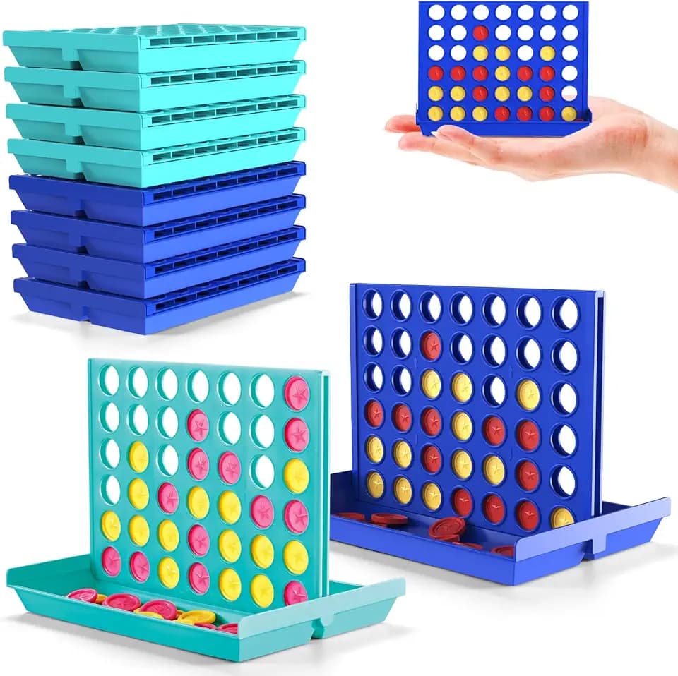 Pup Go Mini 4 in a Row Travel Games for Kids 3-12, Party Favor Return Gift