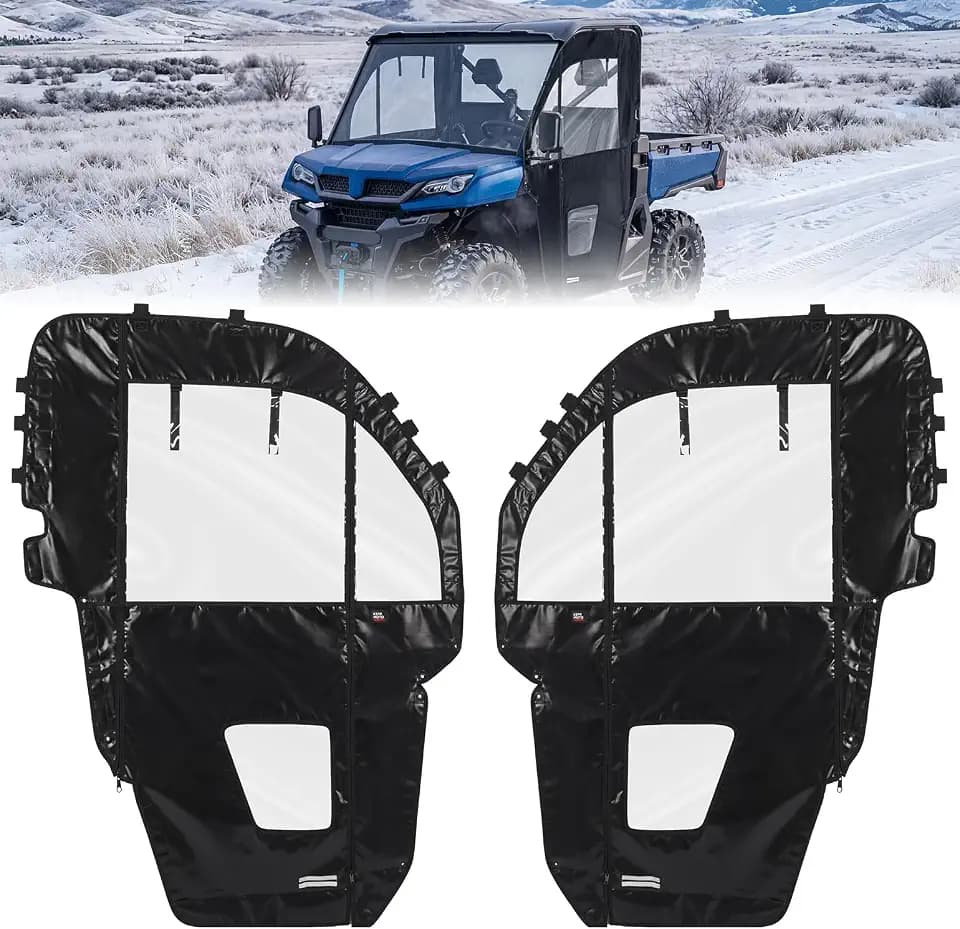 KEMIMOTO Zipper Soft Doors Compatible with CFMOTO UFORCE 1000 2019-2026
