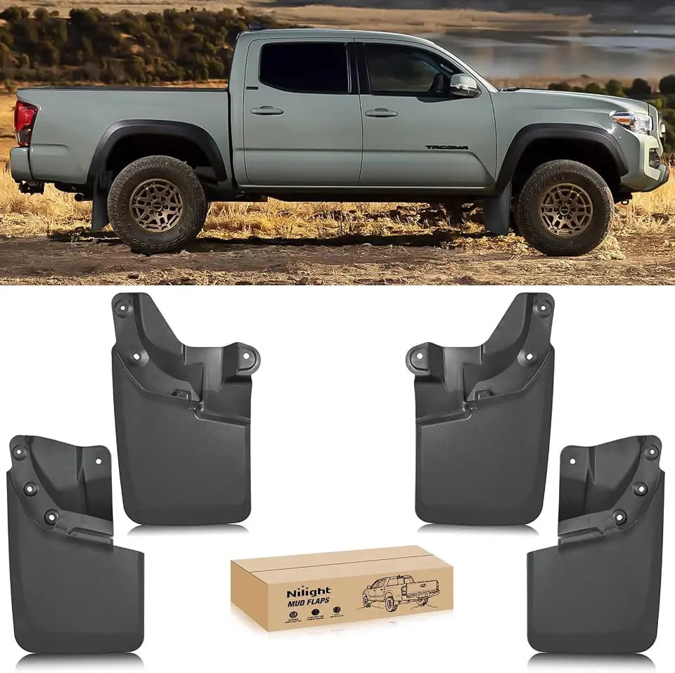 Nilight Mud Flaps Splash Guards for Toyota Tacoma 2016-2023