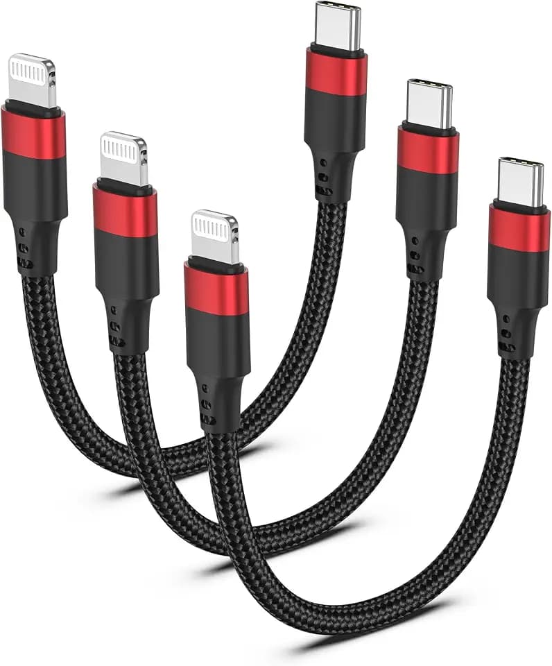 Bkduice 6 inch USB C to Lightning Cable, Short Lightning Cord for iPhone 14