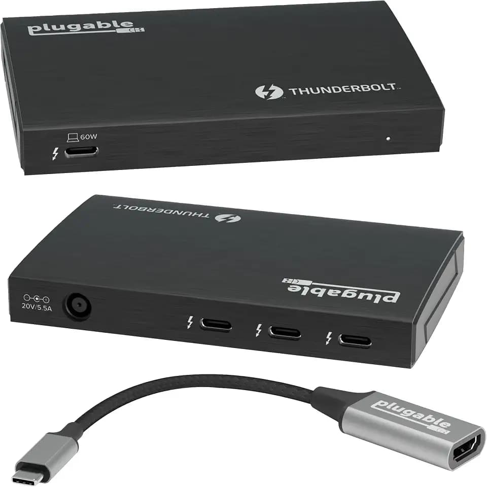Plugable Thunderbolt 4 Hub | 3X Thunderbolt 4 Ports