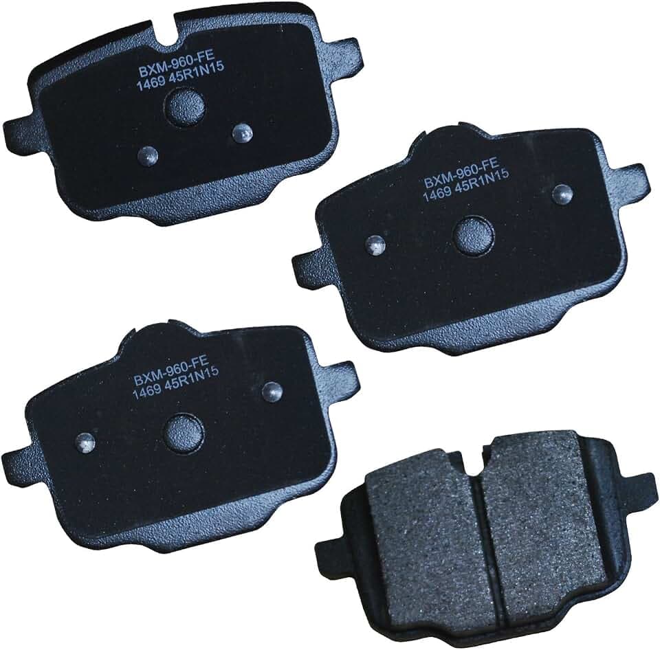 Bendix Premium SBM1469 Semi-Metallic Rear Brake Pads for Select Models BMW 535i, 540i, 540i xDrive, 550i, 550i 640i, 640i Gran Coupe, xDrive 650i, 650i Alpina B6 M2, M3, M4, M5, M6, M6 X3, X4