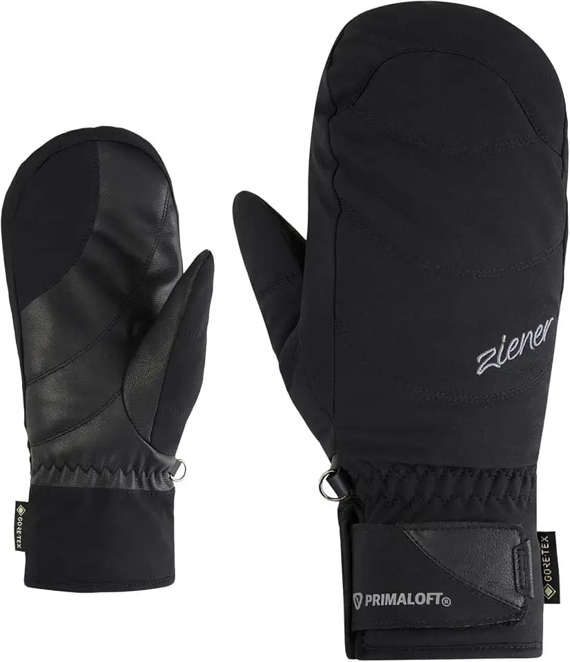 Ziener Damen KLENNY-Z Ski-Fäustling/Wintersport | Gore-Tex, Primaloft, PFC frei, Black, 7,5