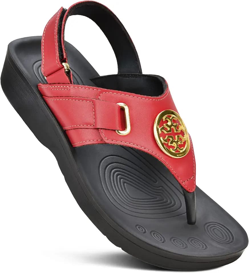 AEROTHOTIC Arch Support Flip Flops for Women Comfortable Orthotic Stylish Sandal