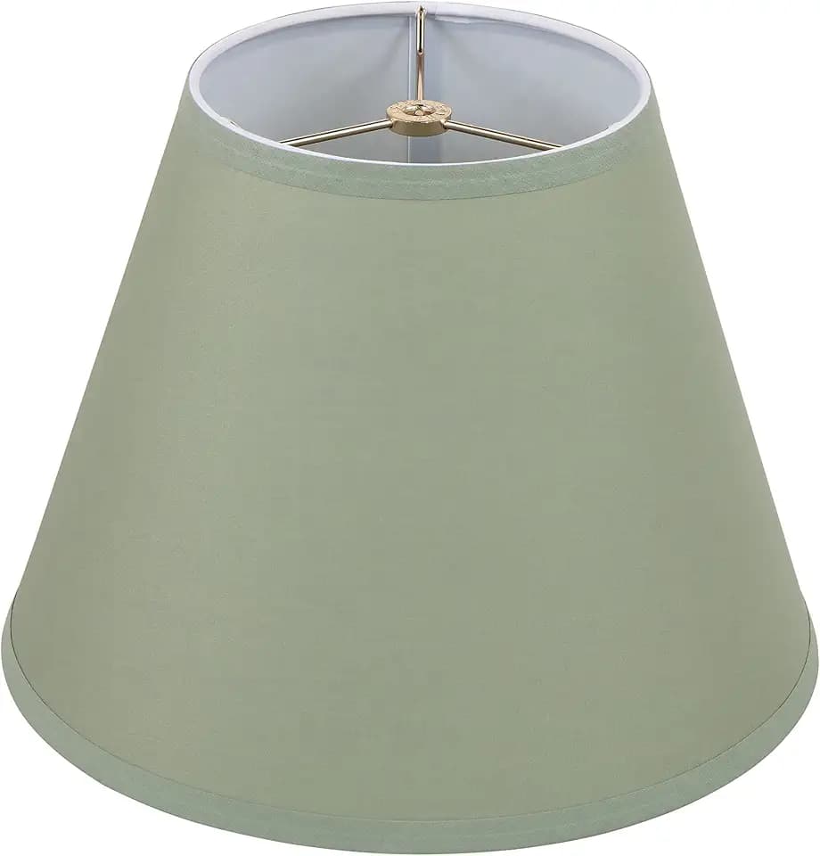 Aspen Creative 32071, Hardback Empire Transitional Spider Celadon Lamp Shade, 7" Top x 13" Bottom x 10" Slant