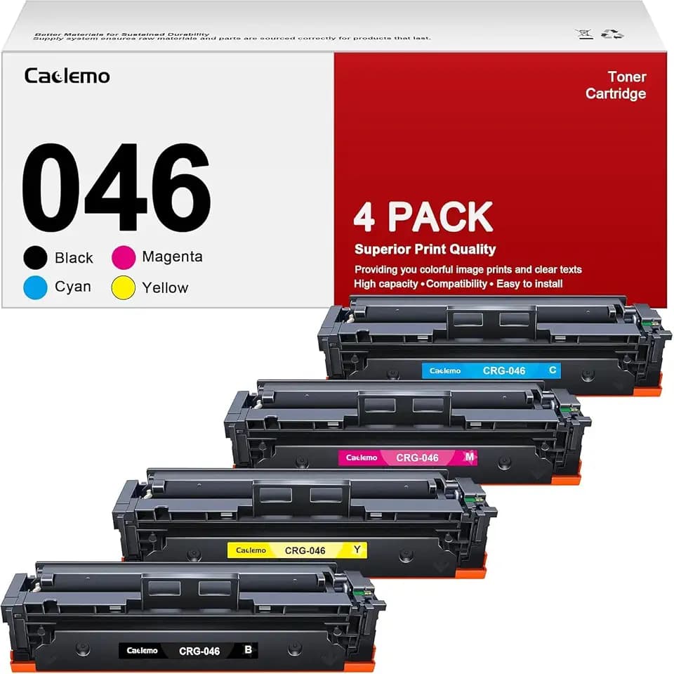 046 046H Toner Cartridge Replacement for Canon 046 Toner Cartridge Set
