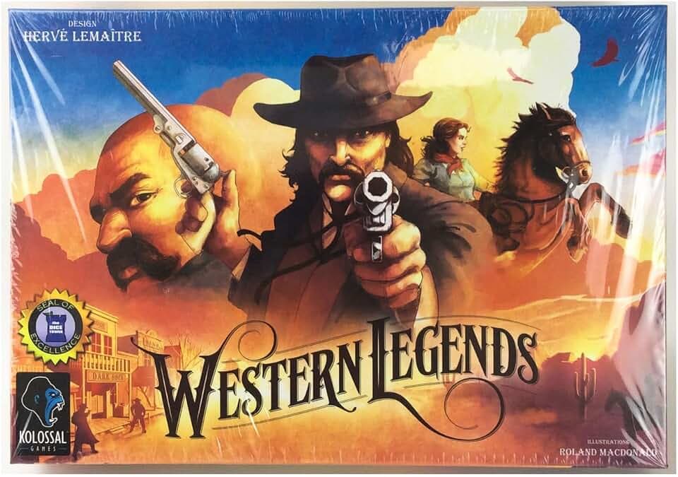 Western Legends - Amerikanischer Wilden Westen - Wyatt Earp - Brettspiel - 2-6 Spieler - Ab 14 Jahren - Kolossal Games