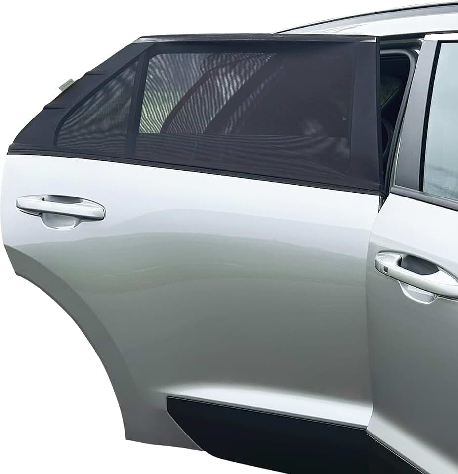 Dreambaby Autofenster-Sonnenschutz für Babys, 2 Stück, Netz-Fenstersocken, schützt vor Sonnenblendung und Hitze, hochwertiges Stretch-Material für Autofenster